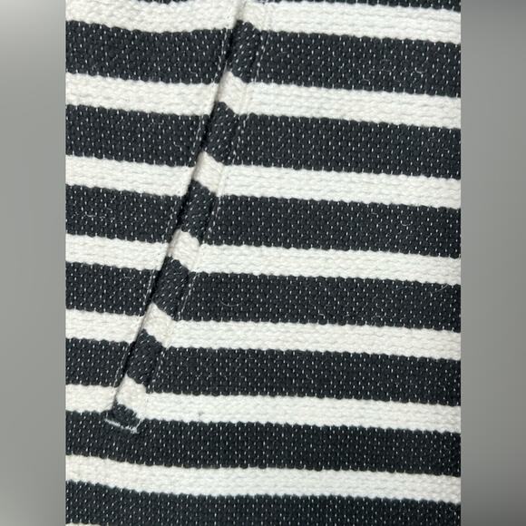 Halogen Mini Micro Skirt Black and White Striped Nautical Size 4 - Picture 6 of 11